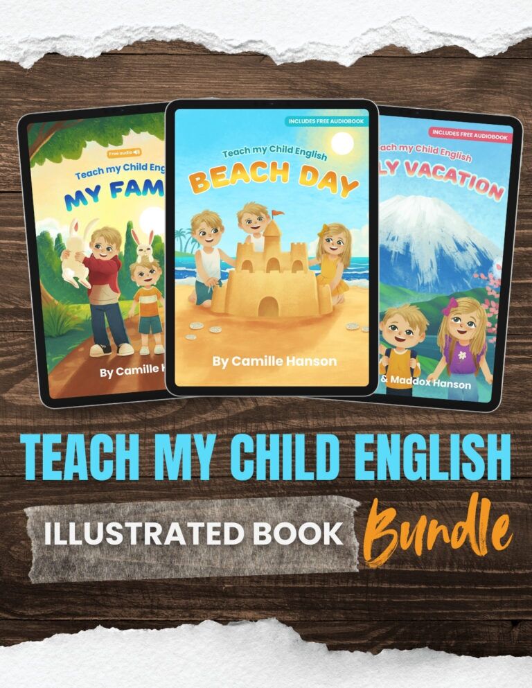 ILLUSTRATED Teach My Child English E-book Bundle - Learn English